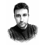 Retrato en blanco y negro de Jesús Iturbide, consultor SEO y diseñador web en Pamplona
