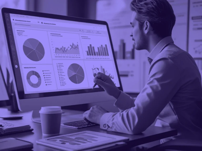 Análisis de los datos de una web en un panel con gráficos circulares